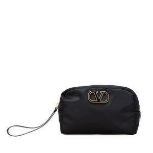 Pre Loved valentino Women Black Pouches